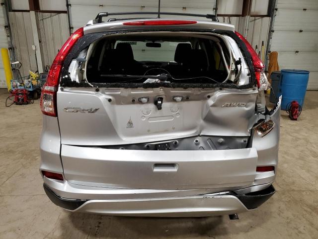 2HKRM4H5XGH700589 - 2016 HONDA CR-V EX SILVER photo 6