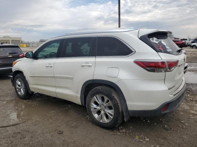 5TDJKRFH9ES008960 - 2014 TOYOTA HIGHLANDER XLE WHITE photo 2