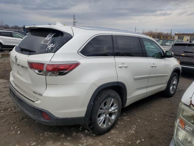 5TDJKRFH9ES008960 - 2014 TOYOTA HIGHLANDER XLE WHITE photo 3