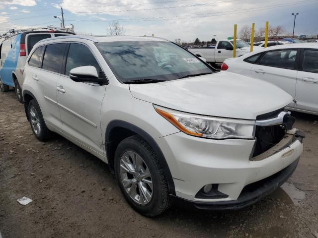 5TDJKRFH9ES008960 - 2014 TOYOTA HIGHLANDER XLE WHITE photo 4