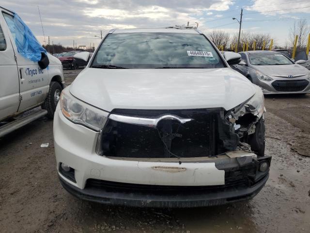 5TDJKRFH9ES008960 - 2014 TOYOTA HIGHLANDER XLE WHITE photo 5