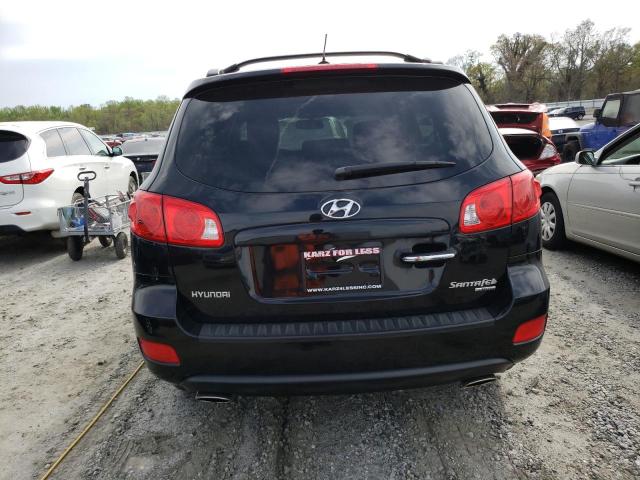 5NMSH13E29H280323 - 2009 HYUNDAI SANTA FE SE BLACK photo 6