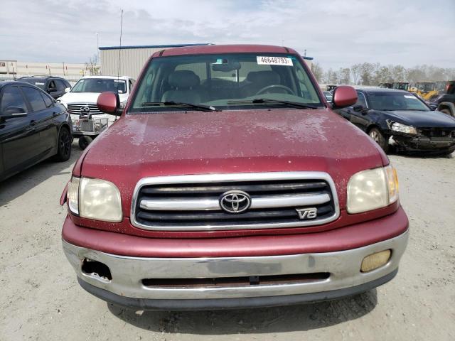 5TBRT38121S161308 - 2001 TOYOTA TUNDRA ACCESS CAB LIMITED BURGUNDY photo 5