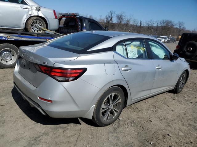 3N1AB8CV6MY301388 - 2021 NISSAN SENTRA SV SILVER photo 3