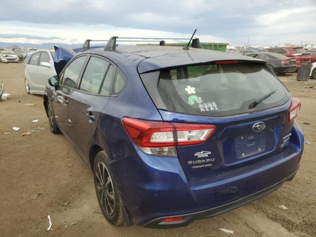 4S3GTAA60H3720813 - 2017 SUBARU IMPREZA BLUE photo 2