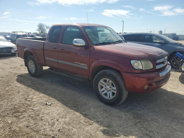 5TBBT441X3S393543 - 2003 TOYOTA TUNDRA ACCESS CAB SR5 RED photo 4