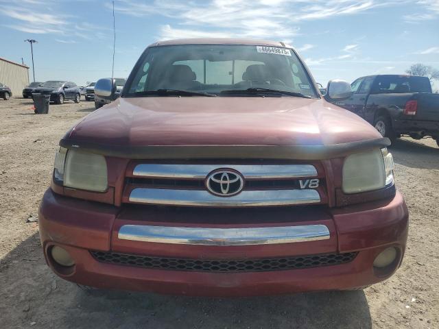 5TBBT441X3S393543 - 2003 TOYOTA TUNDRA ACCESS CAB SR5 RED photo 5