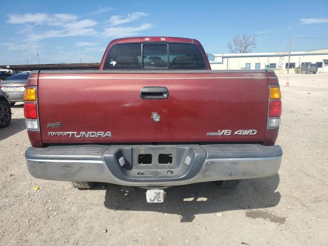 5TBBT441X3S393543 - 2003 TOYOTA TUNDRA ACCESS CAB SR5 RED photo 6