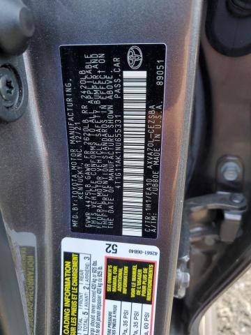 4T1G11AK1NU655331 - 2022 TOYOTA CAMRY SE GRAY photo 13