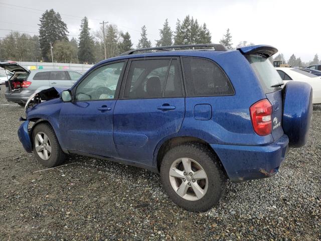 JTEGD20VX40021952 - 2004 TOYOTA RAV4 BLUE photo 2