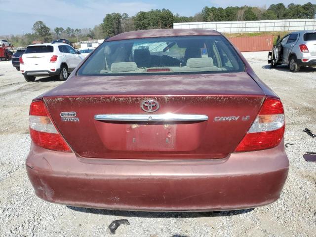 4T1BE30K83U225174 - 2003 TOYOTA CAMRY LE RED photo 6