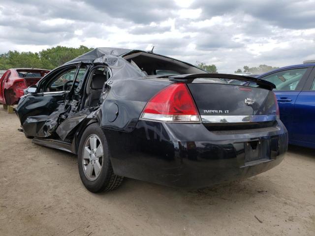 2G1WT57K391114607 - 2009 CHEVROLET IMPALA 1LT BLACK photo 2