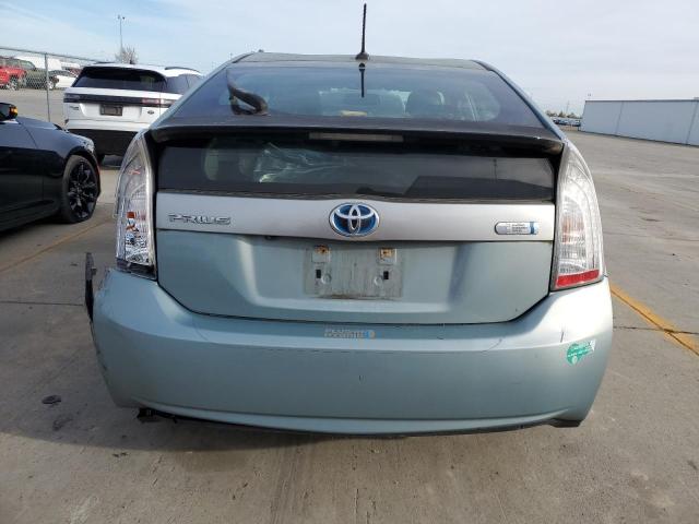 JTDKN3DP8C3001015 - 2012 TOYOTA PRIUS PLUG TURQUOISE photo 6