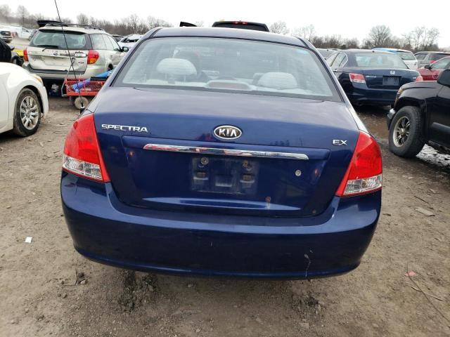 KNAFE221X95597622 - 2009 KIA SPECTRA EX BLUE photo 6