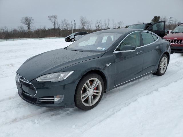 5YJSA1H13EFP34083 - 2014 TESLA MODEL S GRAY photo 1