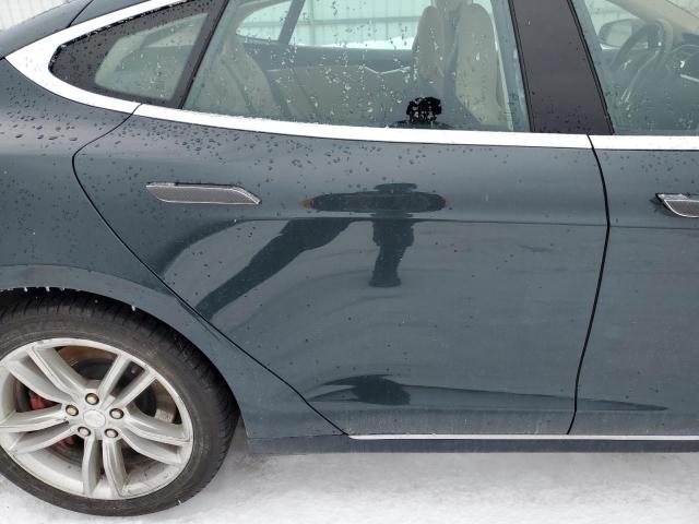 5YJSA1H13EFP34083 - 2014 TESLA MODEL S GRAY photo 10