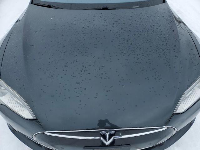 5YJSA1H13EFP34083 - 2014 TESLA MODEL S GRAY photo 11