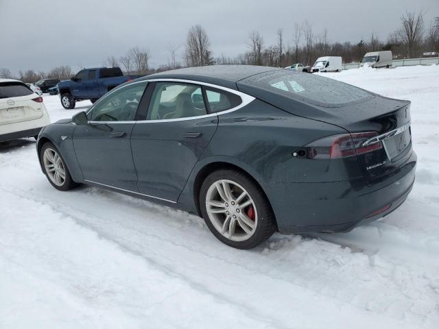 5YJSA1H13EFP34083 - 2014 TESLA MODEL S GRAY photo 2