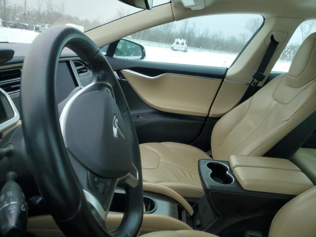 5YJSA1H13EFP34083 - 2014 TESLA MODEL S GRAY photo 8