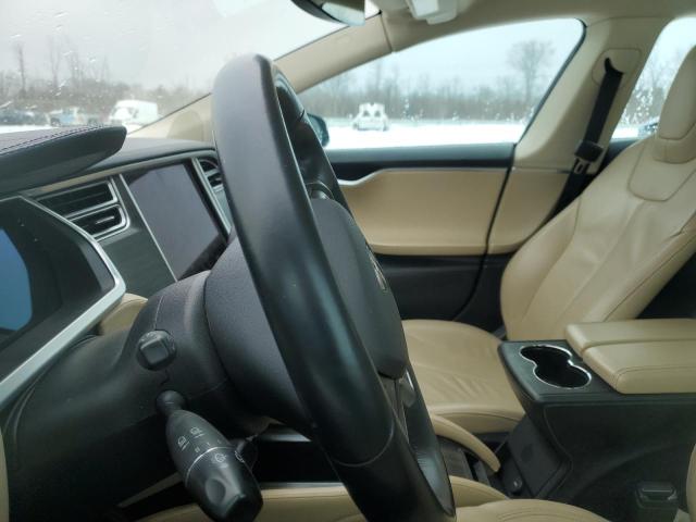 5YJSA1H13EFP34083 - 2014 TESLA MODEL S GRAY photo 9