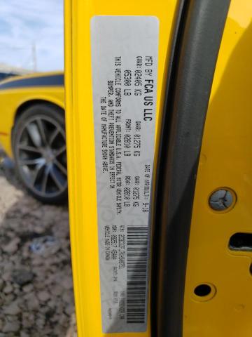 2C3CDZFJ7KH508751 - 2019 DODGE CHALLENGER R/T SCAT PACK YELLOW photo 12