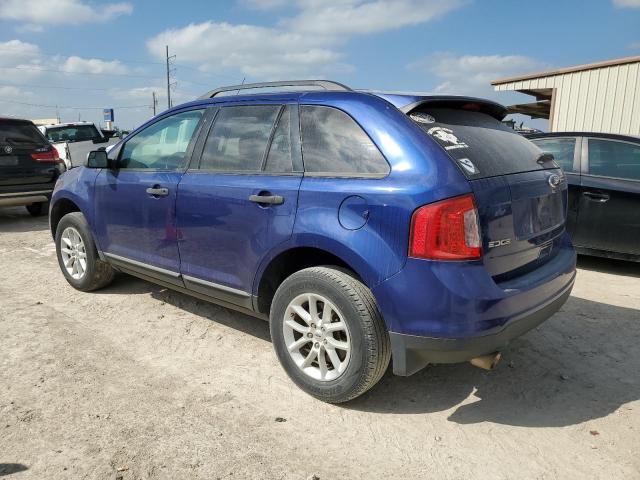 2FMDK3GC5EBB12369 - 2014 FORD EDGE SE BLUE photo 2