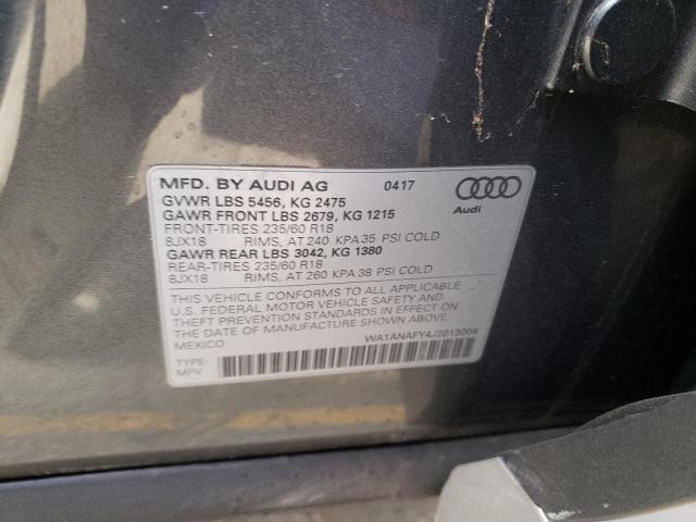 WA1ANAFY4J2013004 - 2018 AUDI Q5 PREMIUM GRAY photo 13