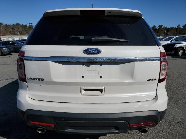 1FM5K8F8XDGA95610 - 2013 FORD EXPLORER LIMITED WHITE photo 6