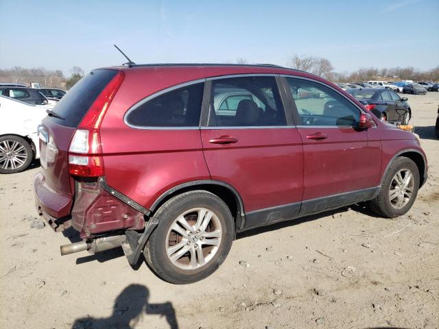 5J6RE4H77AL073362 - 2010 HONDA CR-V EXL BURGUNDY photo 3