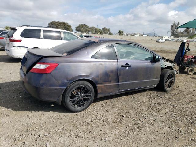 2HGFG12698H548701 - 2008 HONDA CIVIC LX BLACK photo 3