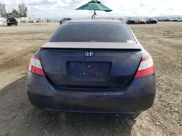 2HGFG12698H548701 - 2008 HONDA CIVIC LX BLACK photo 6