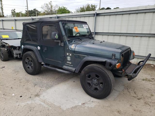 1J4FA39S34P734832 - 2004 JEEP WRANGLER X GREEN photo 4