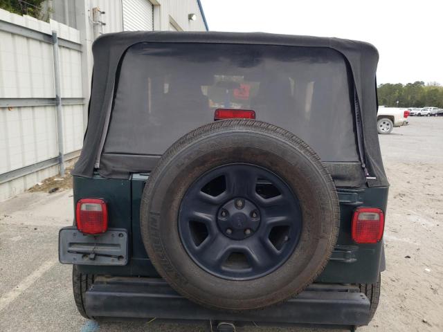 1J4FA39S34P734832 - 2004 JEEP WRANGLER X GREEN photo 6