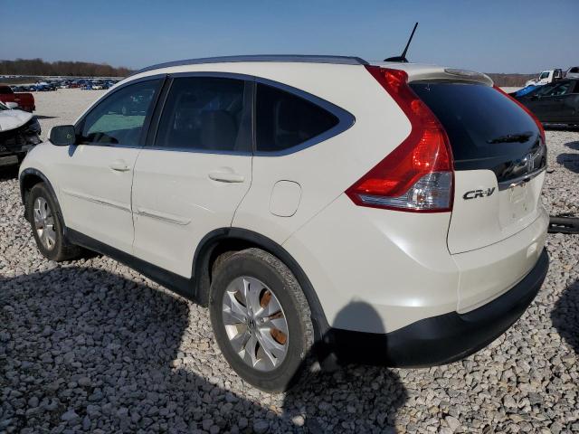 5J6RM3H70DL021542 - 2013 HONDA CR-V EXL WHITE photo 2