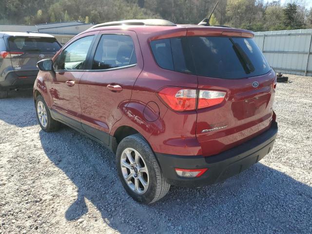 MAJ6P1UL1JC224867 - 2018 FORD ECOSPORT SE Czerwony zdjęcie 2
