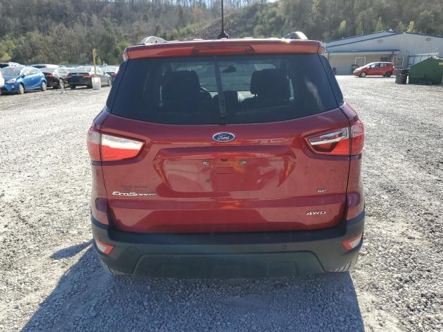 MAJ6P1UL1JC224867 - 2018 FORD ECOSPORT SE Czerwony zdjęcie 6