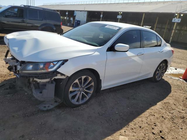 1HGCR2F5XEA235719 - 2014 HONDA ACCORD SPORT WHITE photo 1