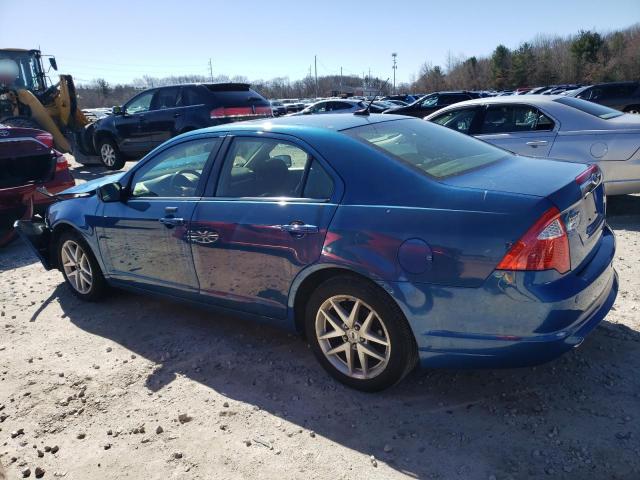 3FAHP0CGXBR205387 - 2011 FORD FUSION SEL BLUE photo 2