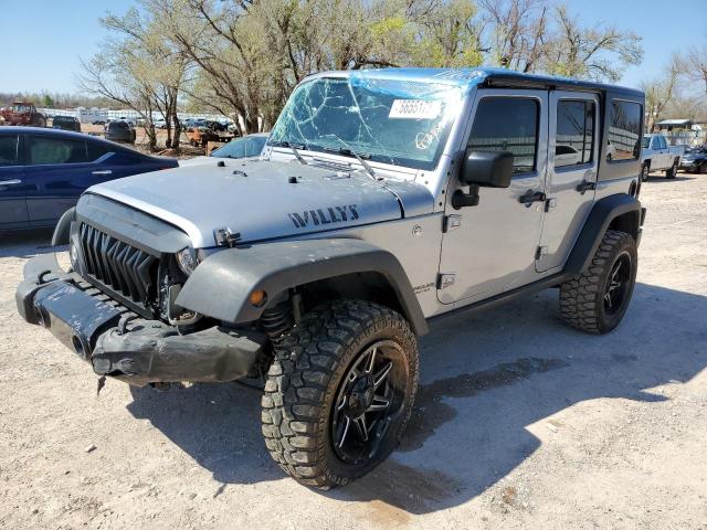 1C4BJWDG3HL591340 - 2017 JEEP WRANGLER U SPORT SILVER photo 1