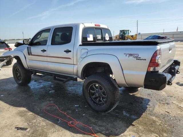 5TELU4ENXAZ674333 - 2010 TOYOTA TACOMA DOUBLE CAB SILVER photo 2