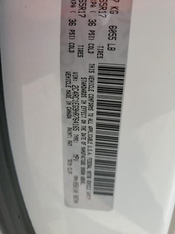 2C4RC1EG9HR764165 - 2017 CHRYSLER PACIFICA TOURING L PLUS WHITE photo 13