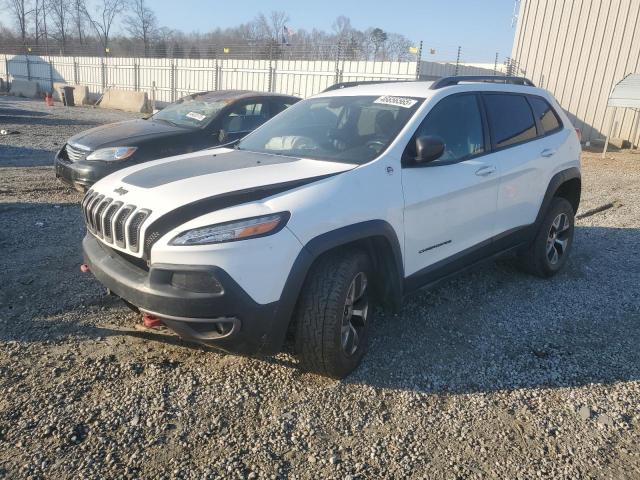 1C4PJMBSXFW642149 - 2015 JEEP CHEROKEE TRAILHAWK WHITE photo 1