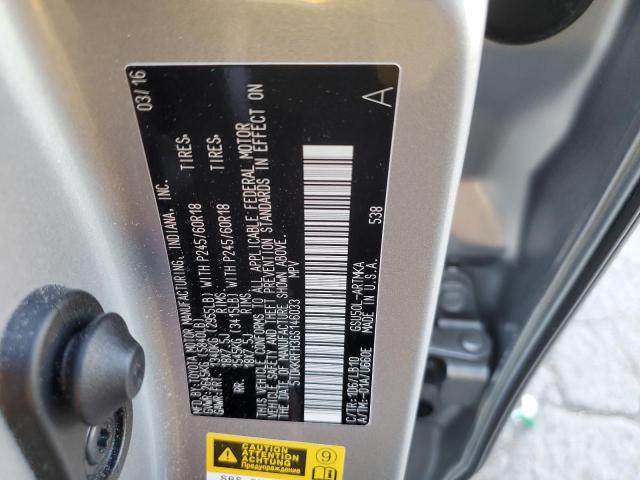 5TDKKRFH3GS146033 - 2016 TOYOTA HIGHLANDER XLE SILVER photo 13