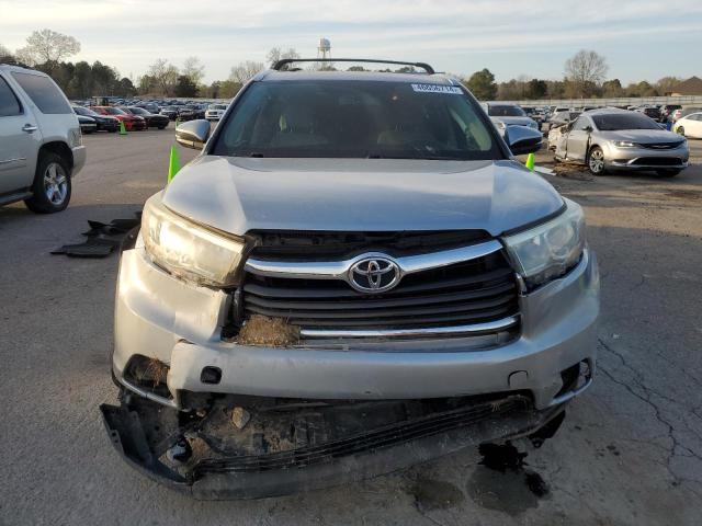 5TDKKRFH3GS146033 - 2016 TOYOTA HIGHLANDER XLE SILVER photo 5