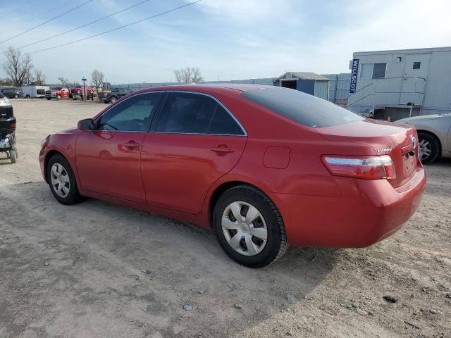 4T1BE46K47U086650 - 2007 TOYOTA CAMRY CE RED photo 2