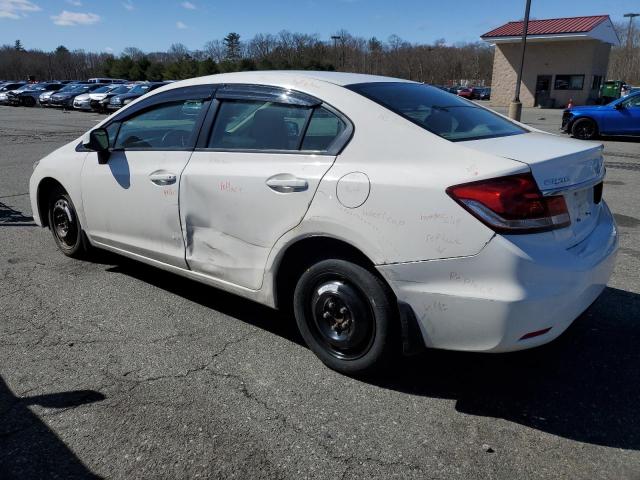 2HGFB2F55DH598060 - 2013 HONDA CIVIC LX WHITE photo 2