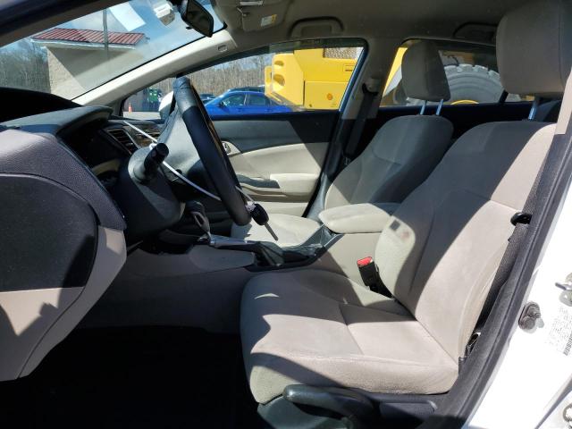 2HGFB2F55DH598060 - 2013 HONDA CIVIC LX WHITE photo 7