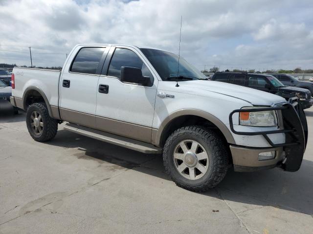 1FTPW14545KF08234 - 2005 FORD F150 SUPERCREW WHITE photo 4