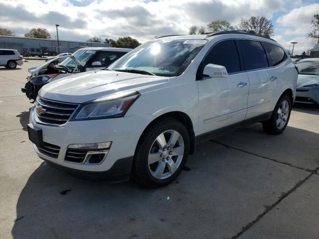 1GNKVLKDXDJ226081 - 2013 CHEVROLET TRAVERSE LTZ WHITE photo 1