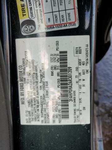 3FAHP0HA2AR301209 - 2010 FORD FUSION SE GREEN photo 12